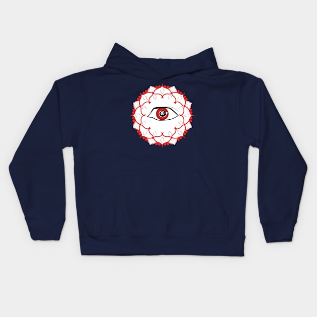 Spiral Eye Kids Hoodie by emma17